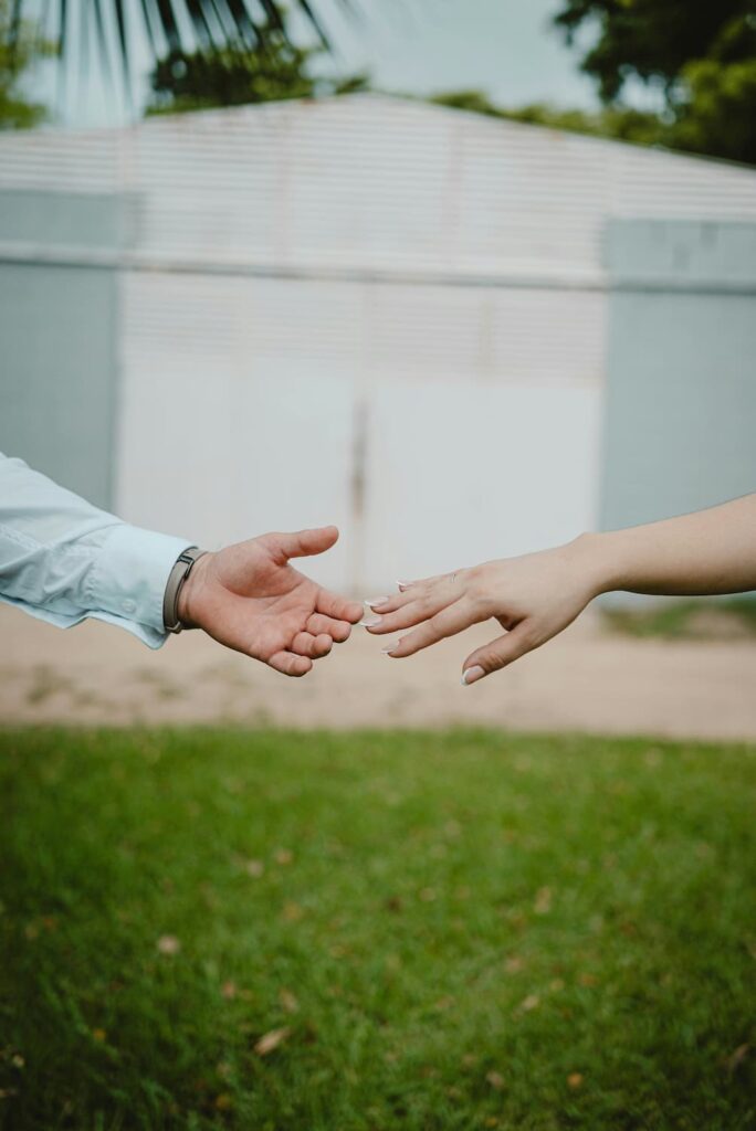 Romantic hands